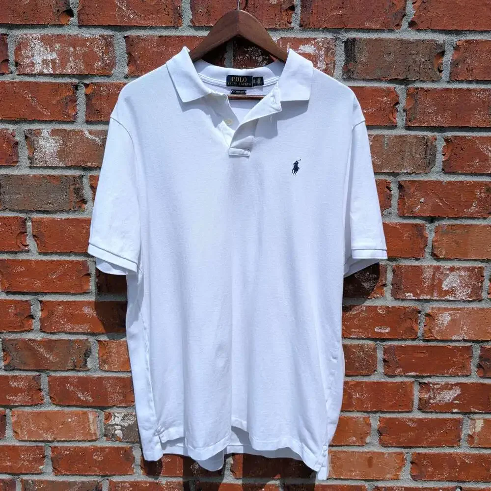 Polo Ralph Lauren Mens XL Classic Fit Pique Polo White Short Sleeve